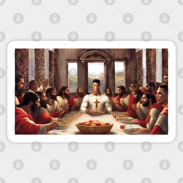 CR7 Ronaldo The Last Supper Art Football Soccer Gift Sticker by The GOAT Store